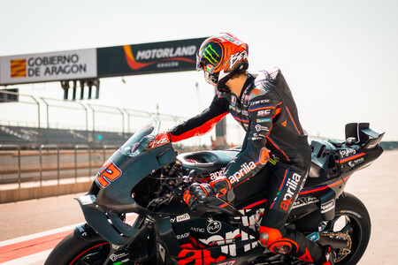 La revolución de Aprilia en MotoGP. Probaron en Aragón una nueva aerodinámica nunca vista para convencer a Jorge Martín