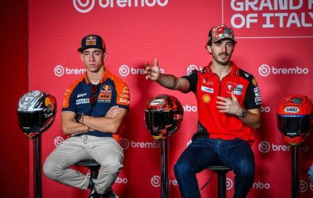 Pecco Bagnaia tendrá que dar un paso atrás en Mugello. No podrá usar la mejora en los frenos que le salvó en Aragón