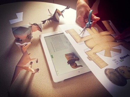 Con Foldify Zoo para el iPad se pueden crear animales en la tableta e imprimirlos y plegarlos en papel 