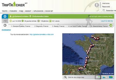 TripTracker, comparte y registra tus viajes en la web