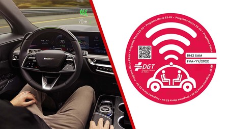 La DGT se ha sacado de la manga otra etiqueta nueva: es roja, y es para los vehículos que no llevan conductor