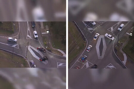 La rombotonda apareció de pronto en Sidney. Una intersección diabólica que ha sembrado el caos entre los conductores porque nadie sabe cómo hacerla bien
